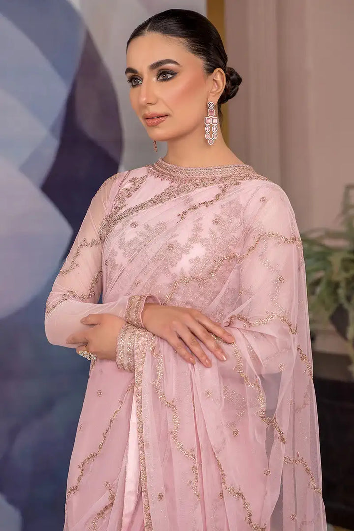 Zarif | Afreen Formals | ZA 06 FRENCH ROSE - Waniyas