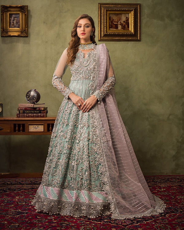 Ain | Aroosh Luxury Formals 24 | AR-89 CHASHM (Aqua Blue)