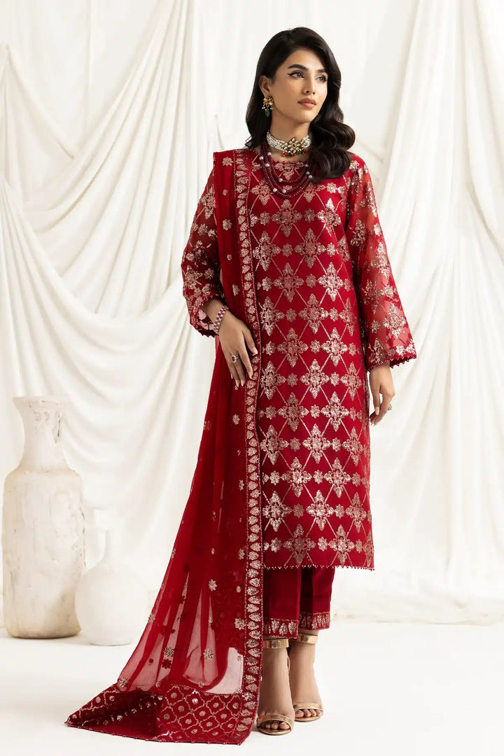 Alizeh | Dua Formals 23 | DUA-V02D02A-ALARA(RED) - Waniyas