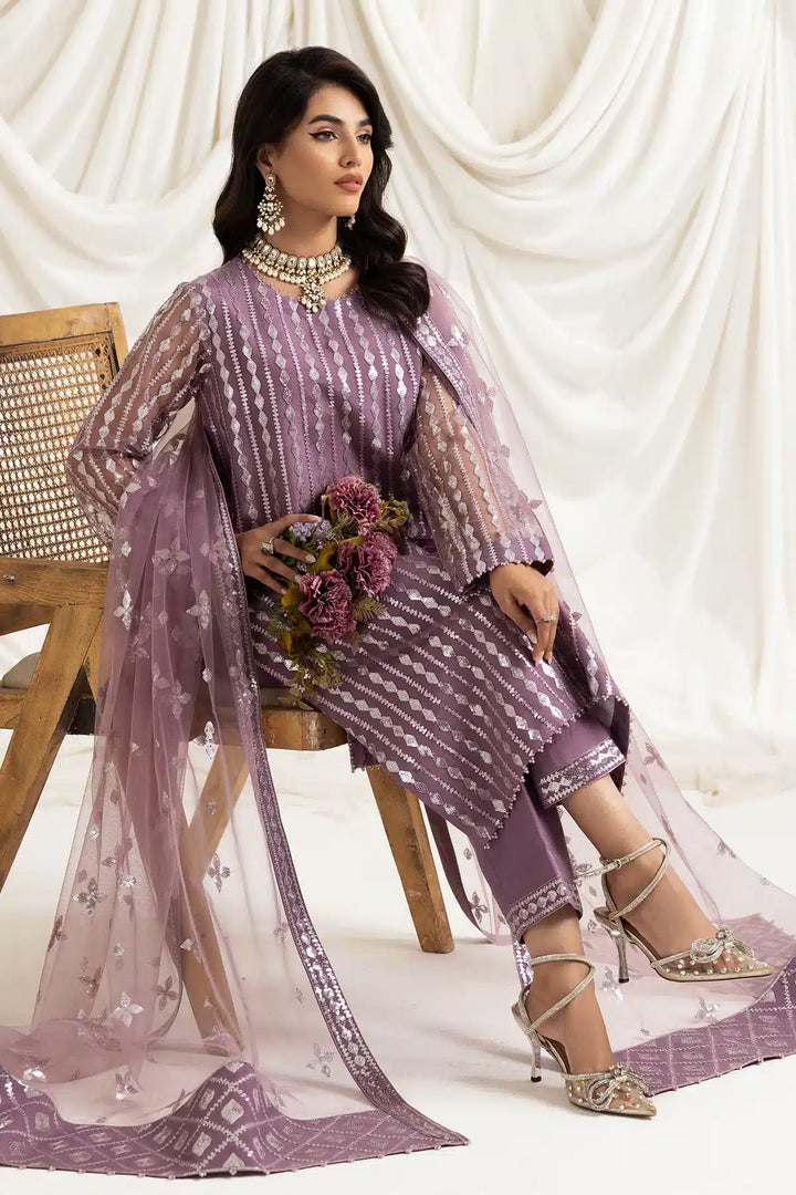 Alizeh | Dua Formals 23 | DUA-V02D03B-AYSAL(LILAC) - Waniyas