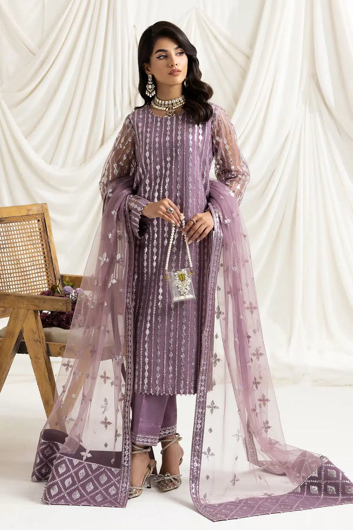 Alizeh | Dua Formals 23 | DUA-V02D03B-AYSAL(LILAC) - Waniyas