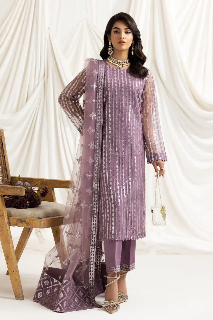 Alizeh | Dua Formals 23 | DUA-V02D03B-AYSAL(LILAC) - Waniyas