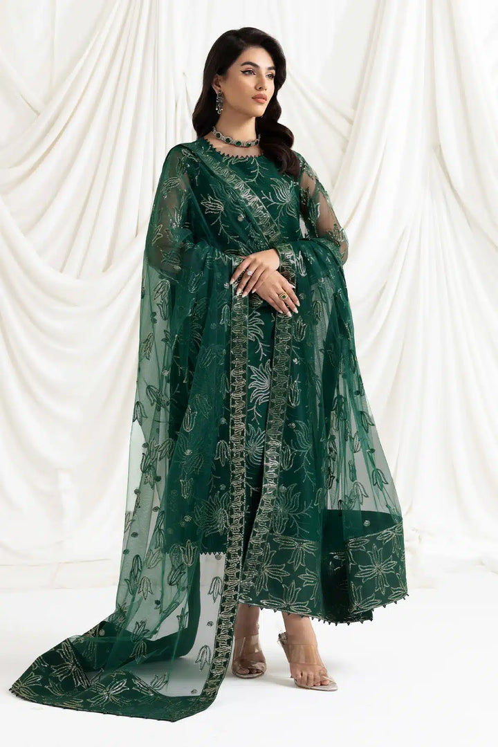 Alizeh | Dua Formals 23 | DUA-V02D05A-ELNAZ(GREEN) - Waniyas