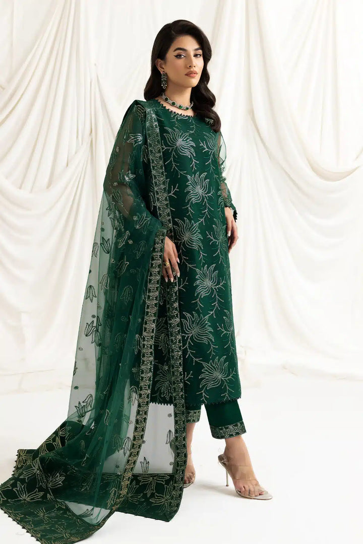 Alizeh | Dua Formals 23 | DUA-V02D05A-ELNAZ(GREEN) - Waniyas