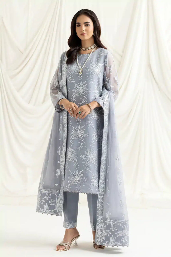 Alizeh | Dua Formals 23 | DUA-V02D05B-ELNAZ(GREY) - Waniyas