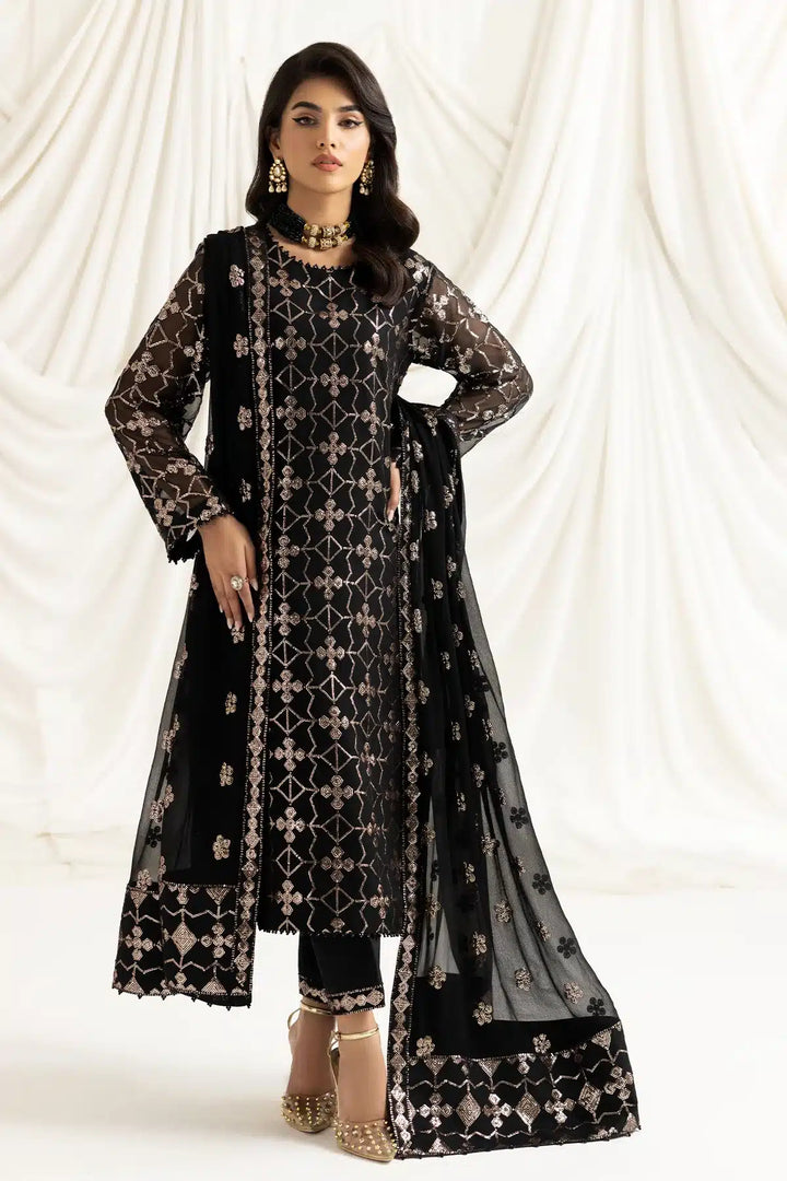 Alizeh | Dua Formals 23 | DUA-V02D04A-NAZIK(BLACK) - Waniyas