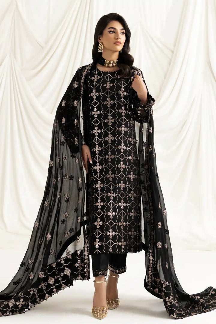 Alizeh | Dua Formals 23 | DUA-V02D04A-NAZIK(BLACK) - Waniyas