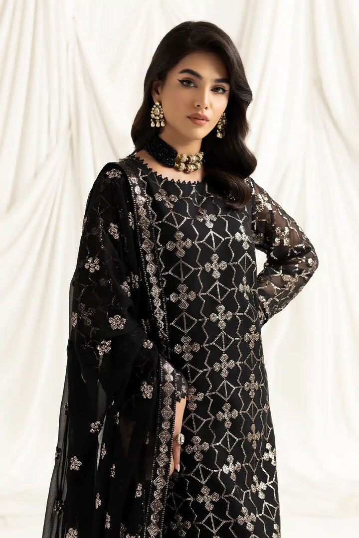 Alizeh | Dua Formals 23 | DUA-V02D04A-NAZIK(BLACK) - Waniyas