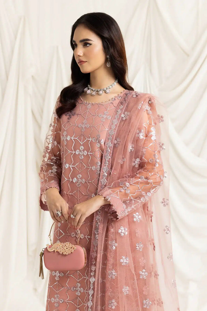 Alizeh | Dua Formals 23 | DUA-V02D04B-NAZIK(PINK) - Waniyas