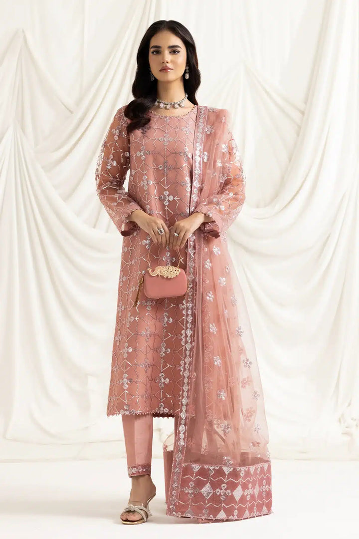 Alizeh | Dua Formals 23 | DUA-V02D04B-NAZIK(PINK) - Waniyas