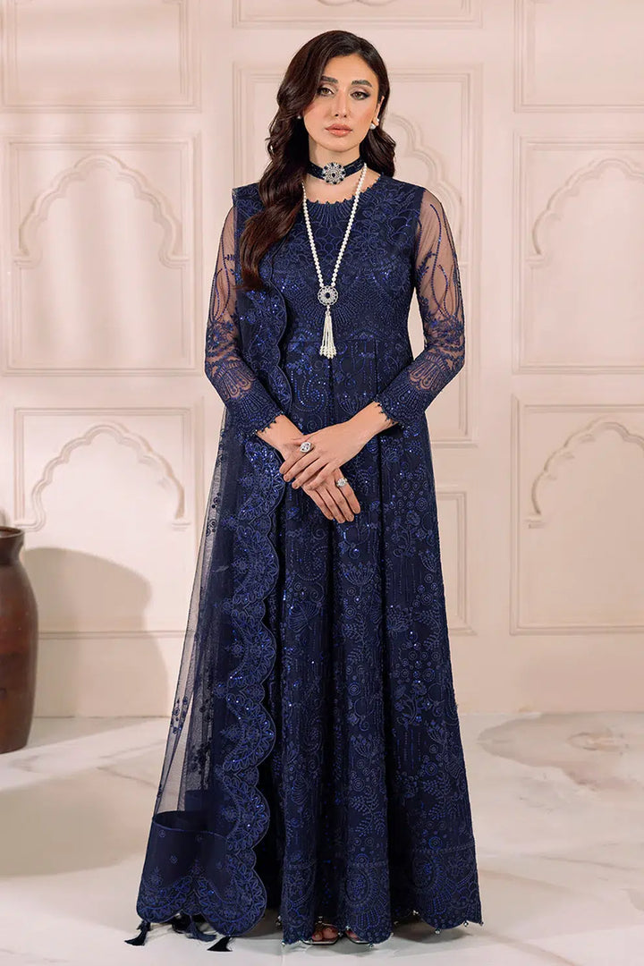 Alizeh | Dua Formals 23 | DUA-V01D01A- KHIRAD ( BLUE ) - Waniyas