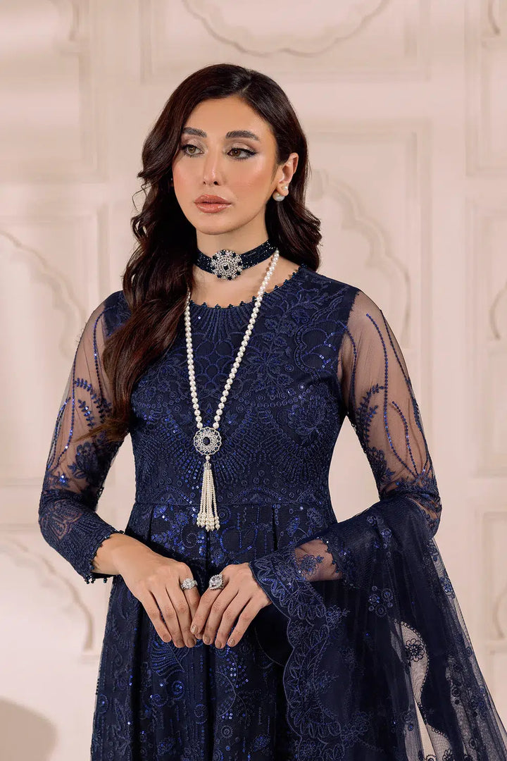 Alizeh | Dua Formals 23 | DUA-V01D01A- KHIRAD ( BLUE ) - Waniyas