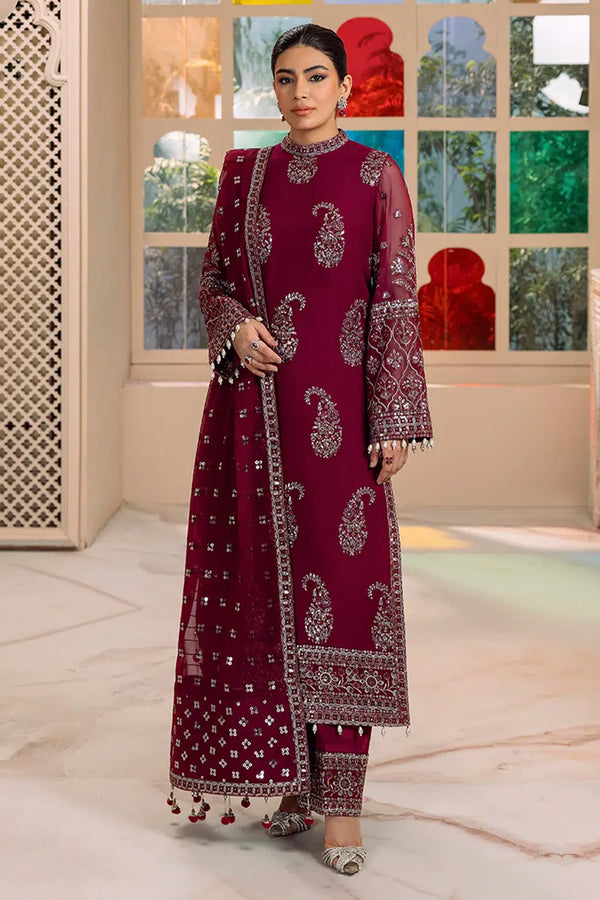 Alizeh | Dua Formals 23 | DUA-V01D06A- AMAYA ( MAGENTA ) - Waniyas