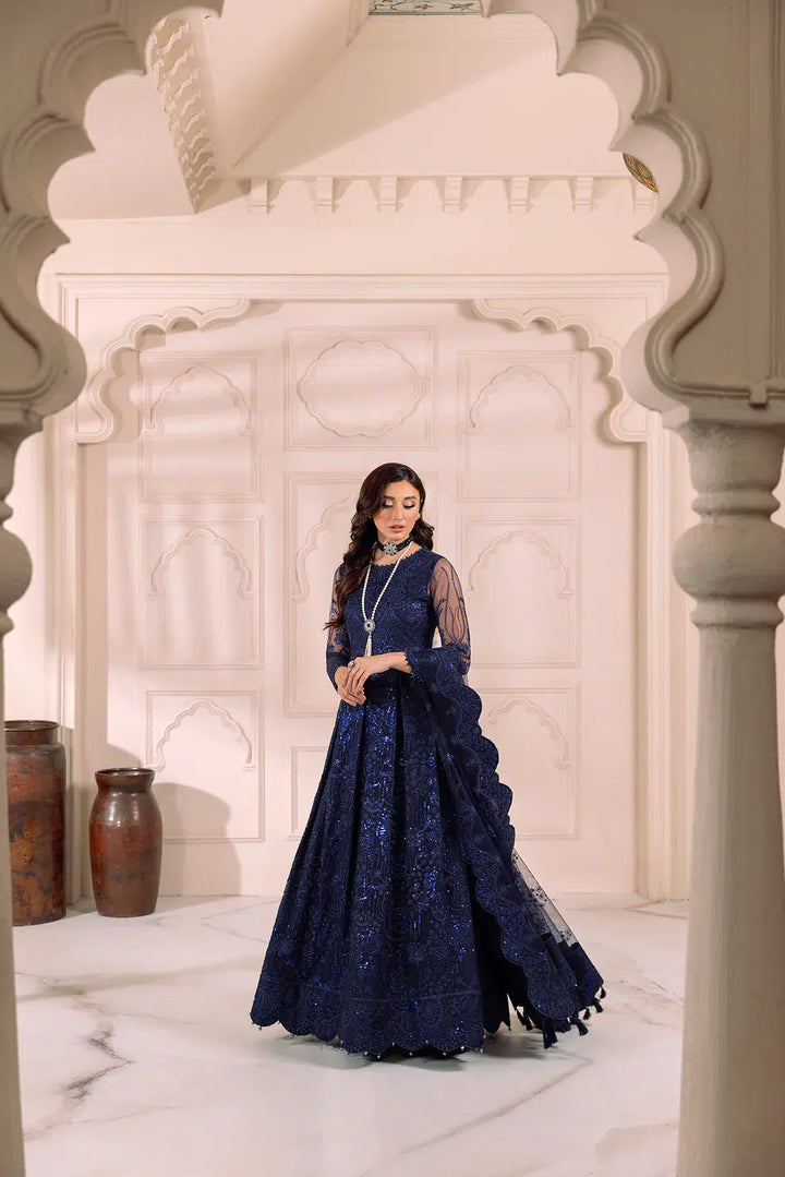 Alizeh | Dua Formals 23 | DUA-V01D01A- KHIRAD ( BLUE ) - Waniyas