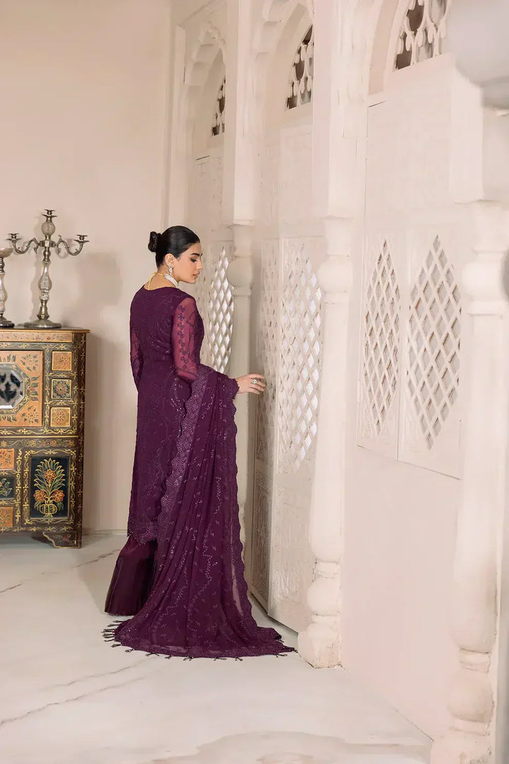 Alizeh | Dua Formals 23 | DUA-V01D03A- SYLVI ( PURPLE ) - Waniyas