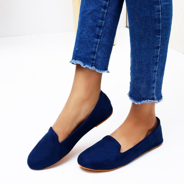 Navy Blue Loafers - Waniyas