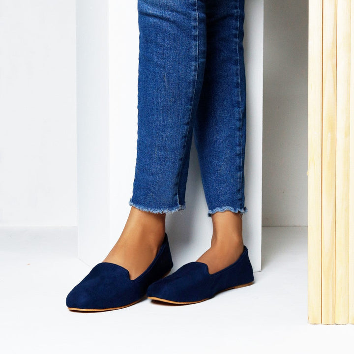 Navy Blue Loafers - Waniyas