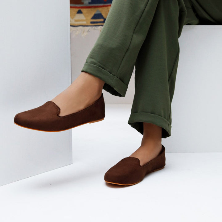 Chocolate Brown Loafers - Waniyas