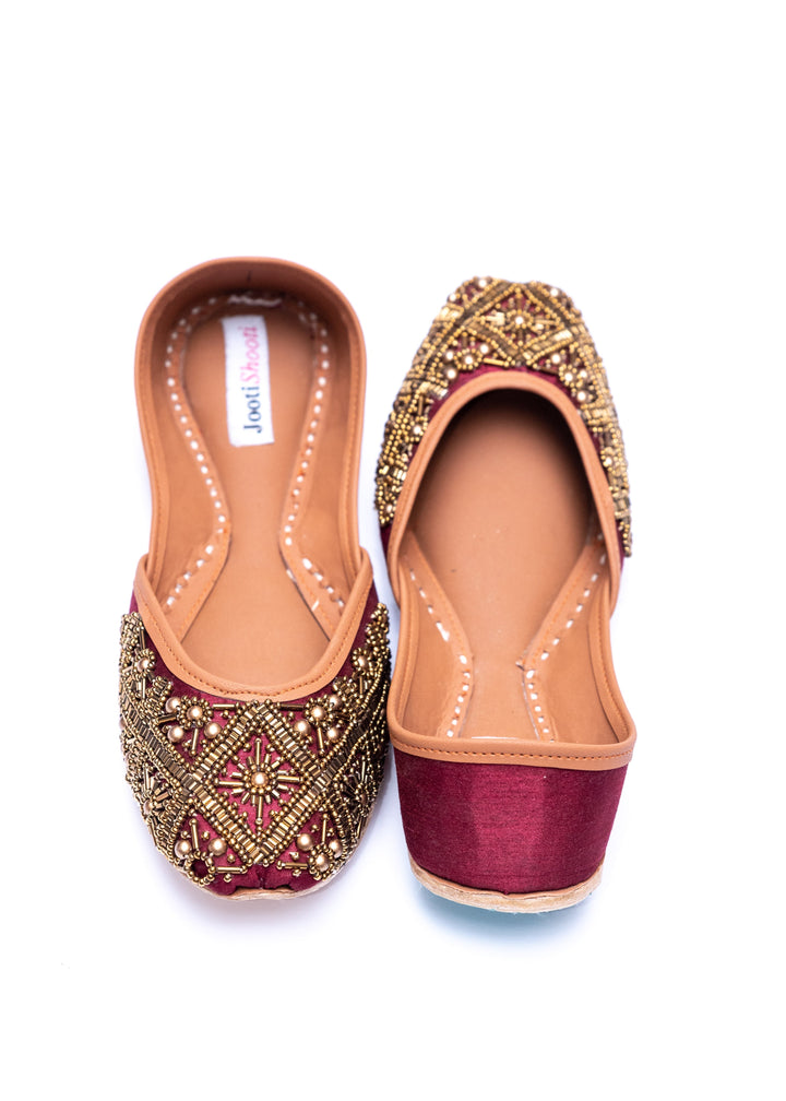 Egyptian Gold in Maroon - Waniyas