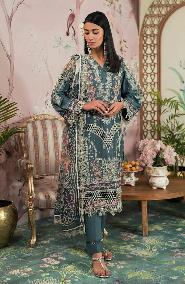 Emaan Adeel | Ayra Luxury Lawn 24 | AR-09 - Waniyas