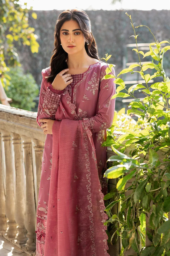 Farasha | Bahaar Embroidered Lawn | Rose Garland - Waniyas