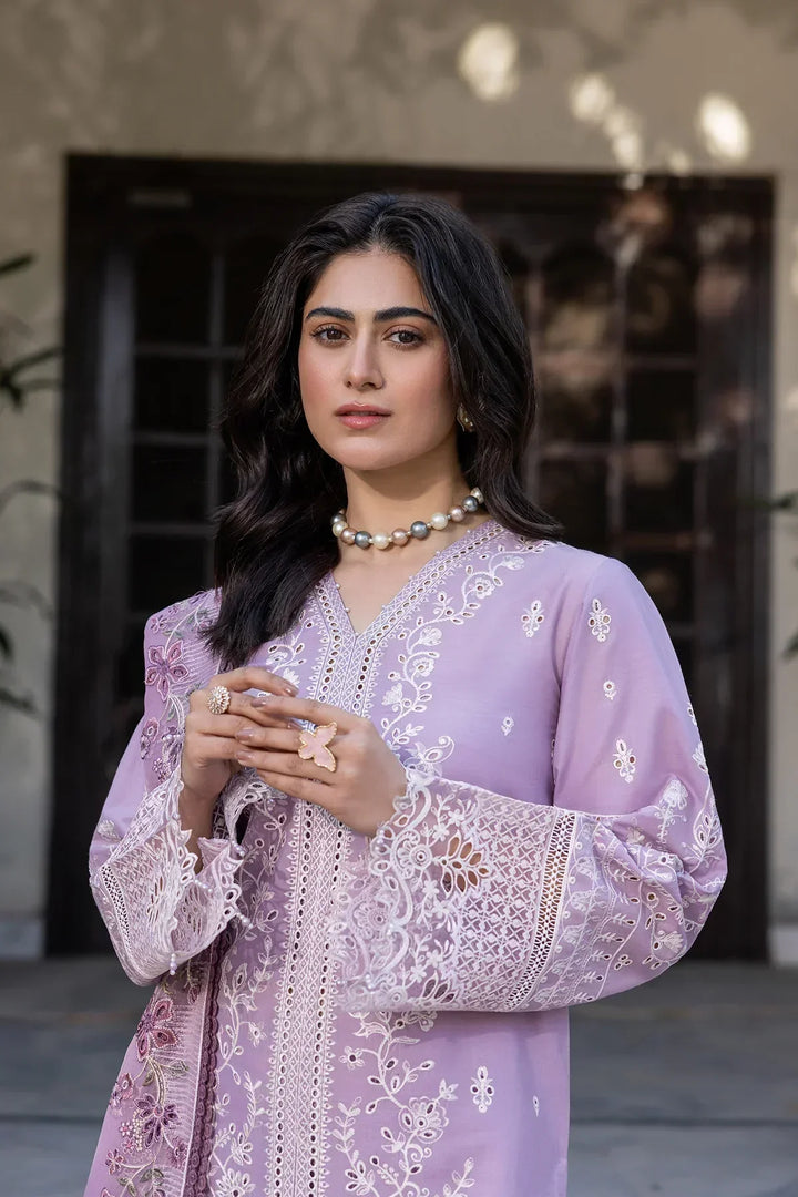 Farasha | Bahaar Embroidered Lawn | Lilac Florine - Waniyas