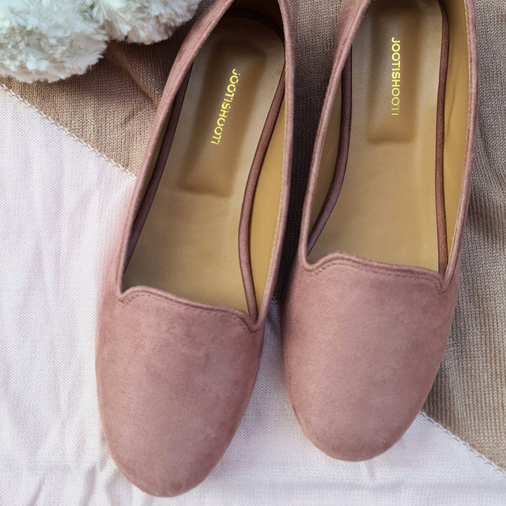 Tea Pink Loafers - Waniyas