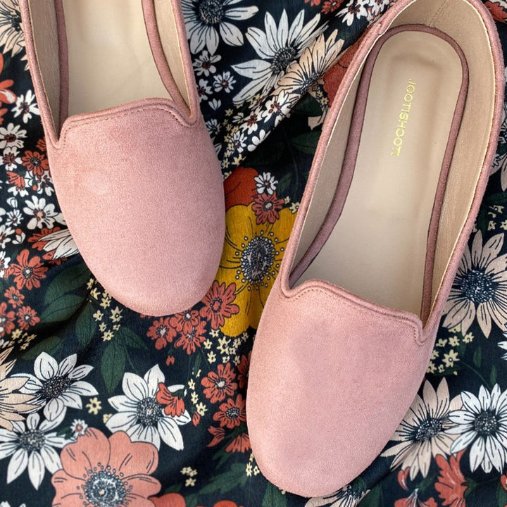 Tea Pink Loafers - Waniyas