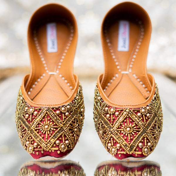 Egyptian Gold in Maroon - Waniyas