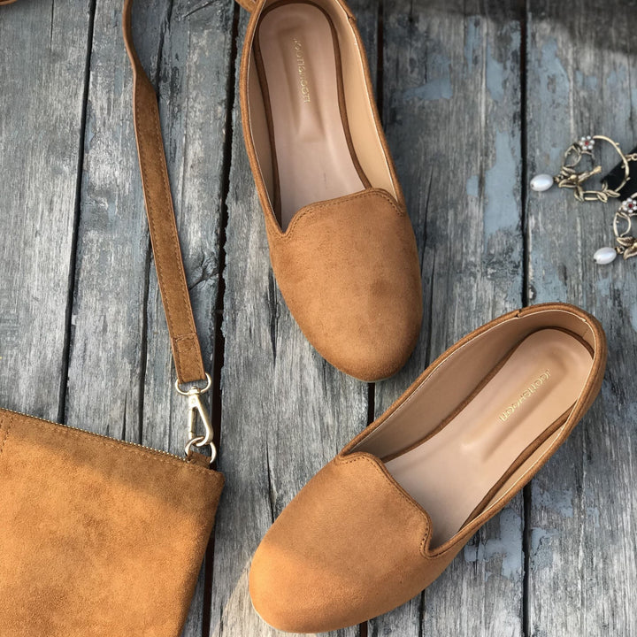 Camel Brown Loafers - Waniyas