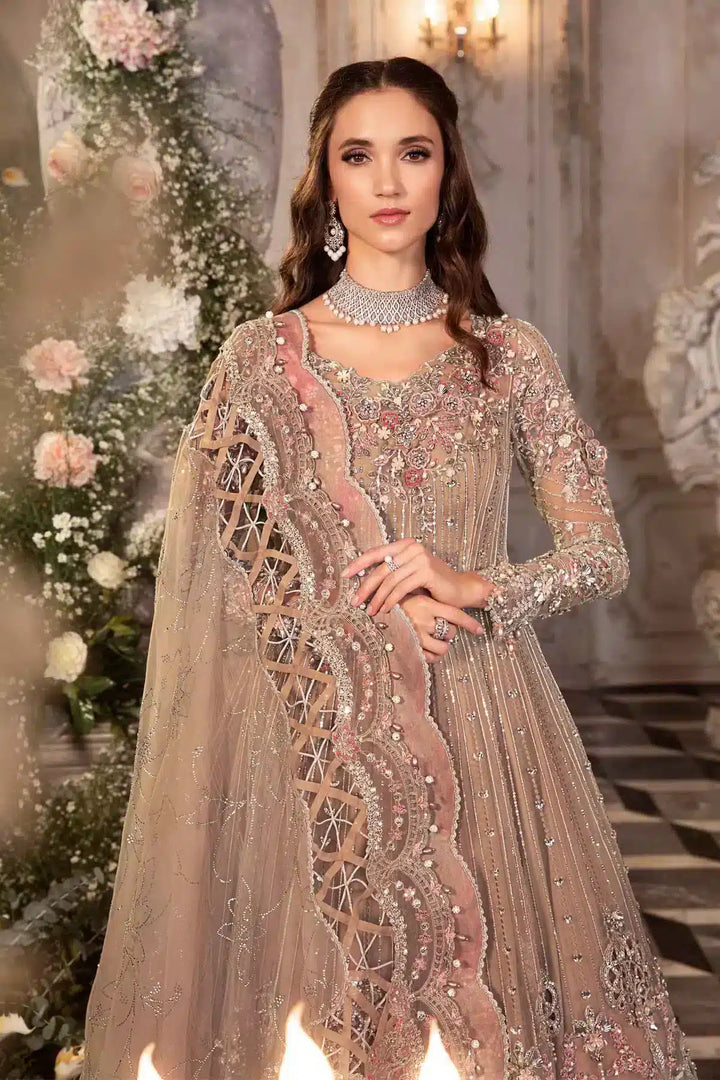 Maria B | Mbroidered Wedding Edition 23 | Grey BD-2703 - Waniyas