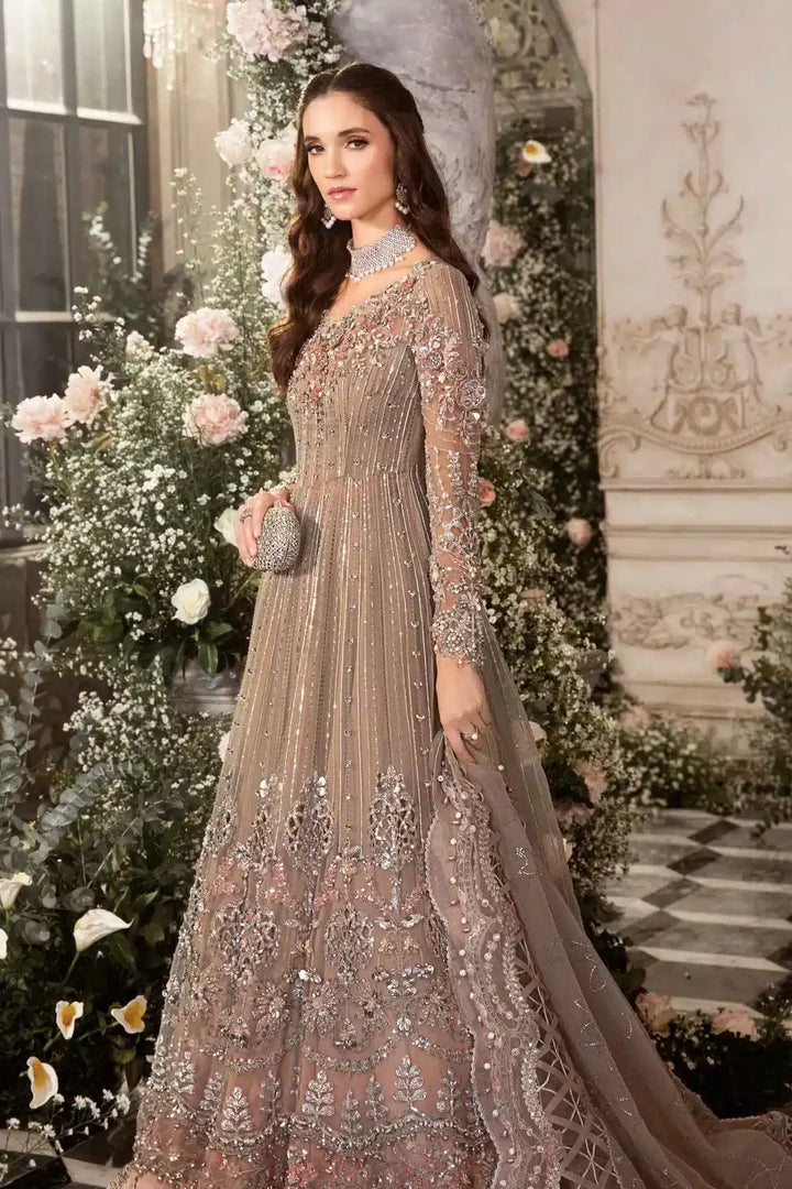 Maria B | Mbroidered Wedding Edition 23 | Grey BD-2703 - Waniyas