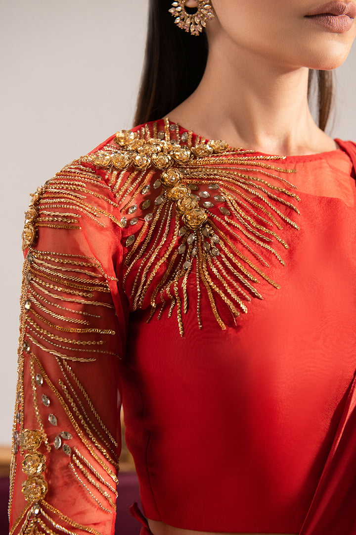 Maria Osama Khan | Tiffany Formals | Carnelian - Waniyas