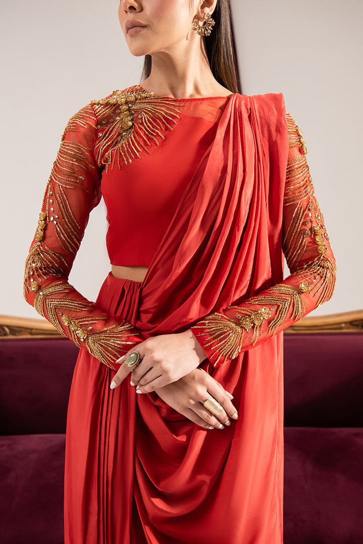 Maria Osama Khan | Tiffany Formals | Carnelian - Waniyas