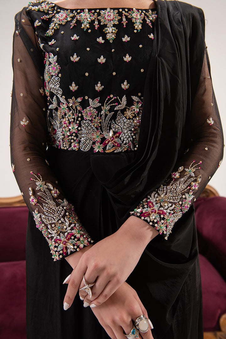 Maria Osama Khan | Tiffany Formals | Obsidian - Waniyas