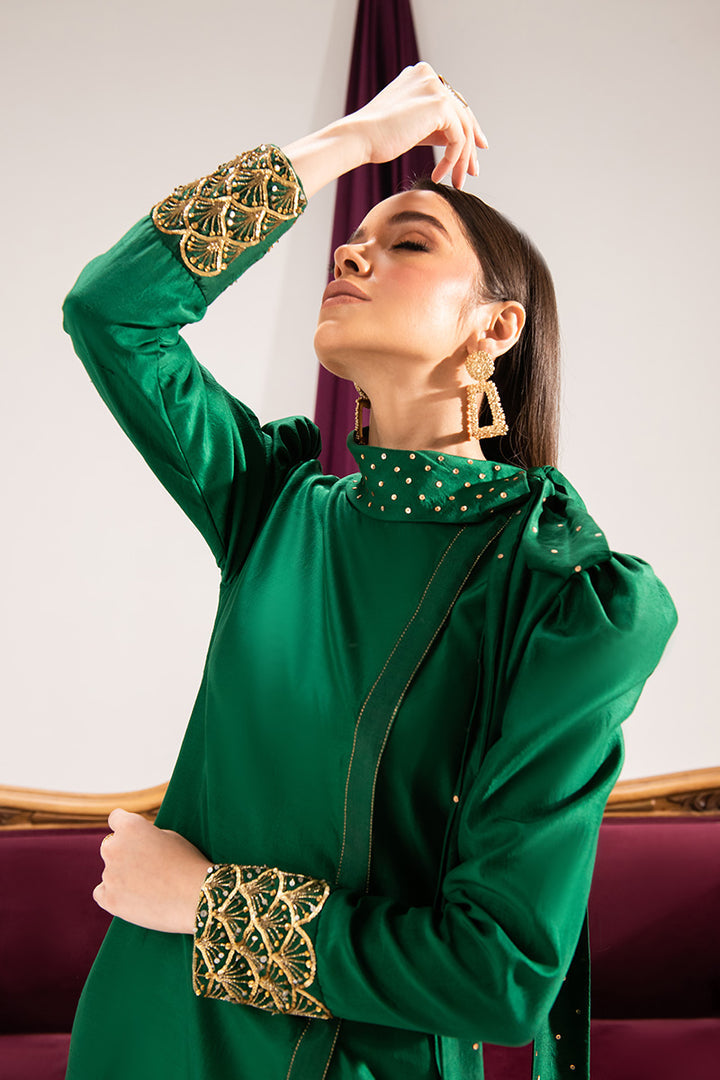 Maria Osama Khan | Tiffany Formals | Emerald - Waniyas