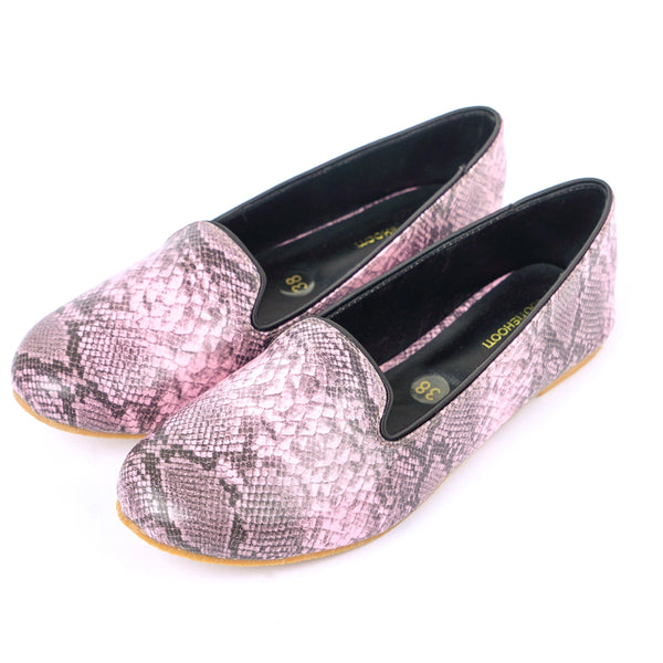 Pink Textured Loafers - Waniyas