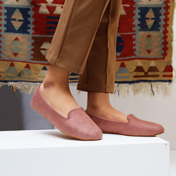 Tea Pink Loafers - Waniyas