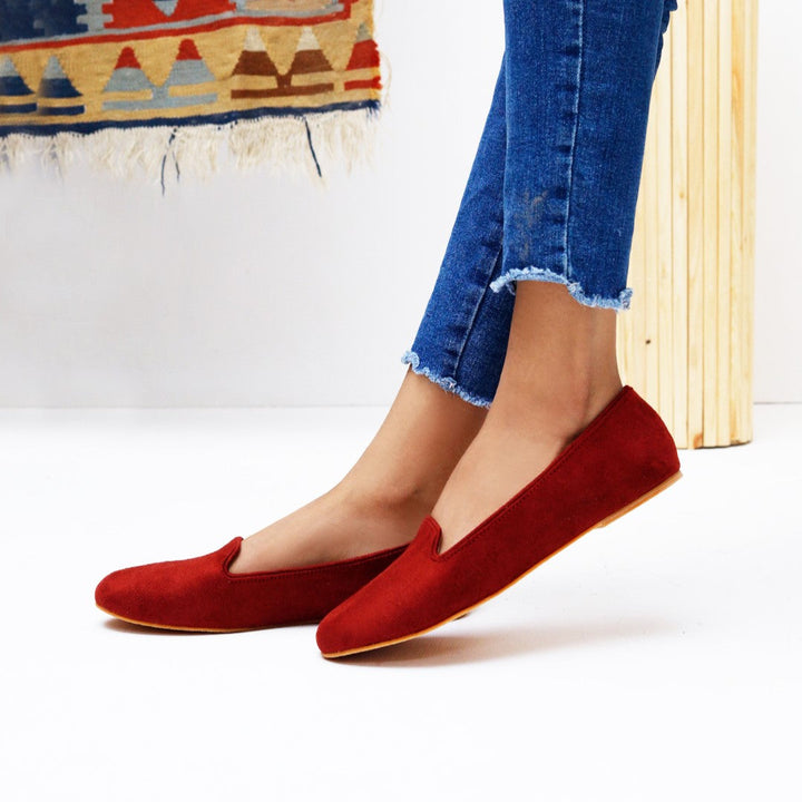 Ruby Red Loafers - Waniyas