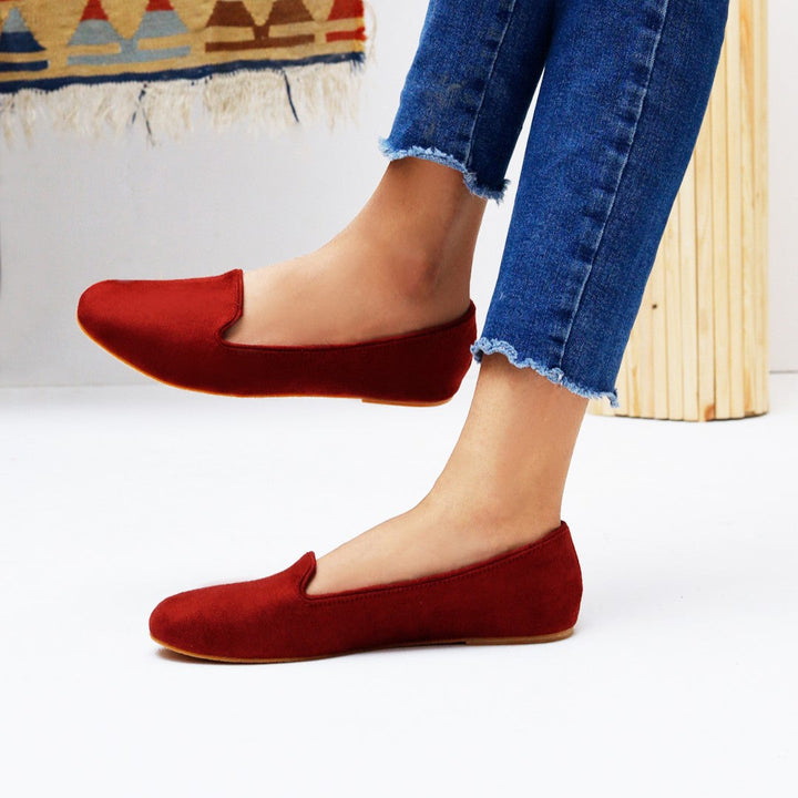 Ruby Red Loafers - Waniyas